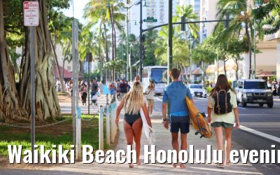 Waikiki Beach Honolulu evening impressions Hawaii 06.10.2024