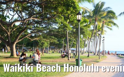 Waikiki Beach Honolulu evening impressions Hawaii 06.10.2024