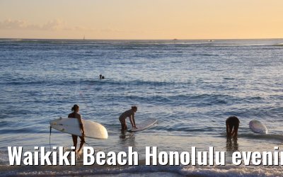 Waikiki Beach Honolulu evening impressions Hawaii 06.10.2024