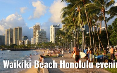 Waikiki Beach Honolulu evening impressions Hawaii 06.10.2024