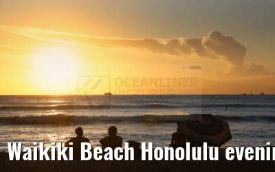 Waikiki Beach Honolulu evening impressions Hawaii 06.10.2024