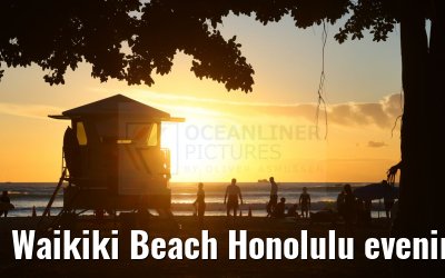 Waikiki Beach Honolulu evening impressions Hawaii 06.10.2024