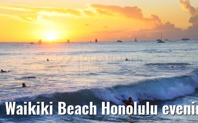 Waikiki Beach Honolulu evening impressions Hawaii 06.10.2024