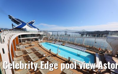 Celebrity Edge pool view Astoria Bridge 21.09.2024