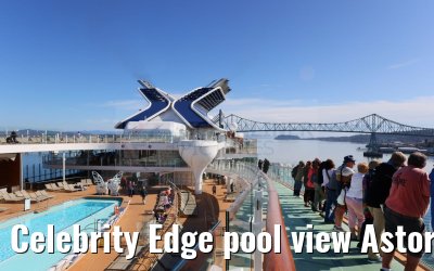 Celebrity Edge pool view Astoria Bridge 21.09.2024