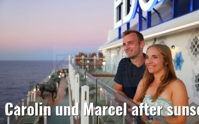 Carolin und Marcel after sunset Celebrity Edge 24.09.2024