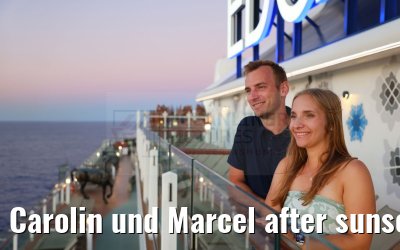 Carolin und Marcel after sunset Celebrity Edge 24.09.2024