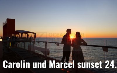 Carolin und Marcel sunset 24.09.2024 Celebrity Edge