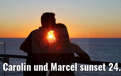 Carolin und Marcel sunset 24.09.2024 Celebrity Edge
