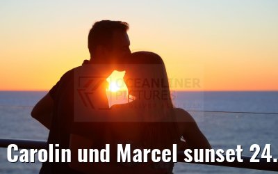 Carolin und Marcel sunset 24.09.2024 Celebrity Edge