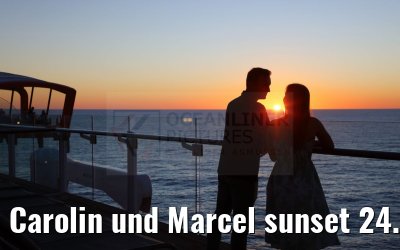 Carolin und Marcel sunset 24.09.2024 Celebrity Edge