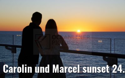 Carolin und Marcel sunset 24.09.2024 Celebrity Edge