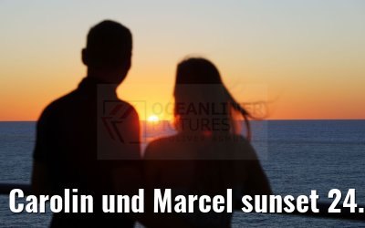 Carolin und Marcel sunset 24.09.2024 Celebrity Edge