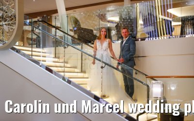 Carolin und Marcel wedding photos Celebrity Edge 