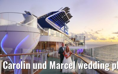Carolin und Marcel wedding photos Celebrity Edge 