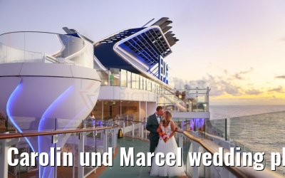 Carolin und Marcel wedding photos Celebrity Edge 