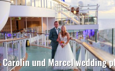 Carolin und Marcel wedding photos Celebrity Edge 