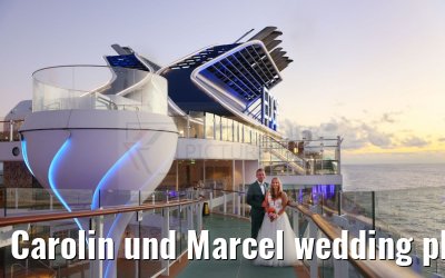 Carolin und Marcel wedding photos Celebrity Edge 