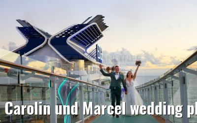 Carolin und Marcel wedding photos Celebrity Edge 