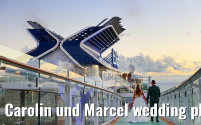 Carolin und Marcel wedding photos Celebrity Edge 