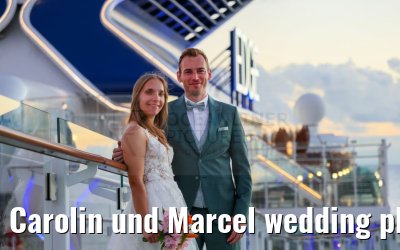 Carolin und Marcel wedding photos Celebrity Edge 
