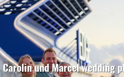 Carolin und Marcel wedding photos Celebrity Edge 