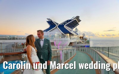 Carolin und Marcel wedding photos Celebrity Edge 