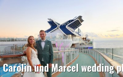 Carolin und Marcel wedding photos Celebrity Edge 