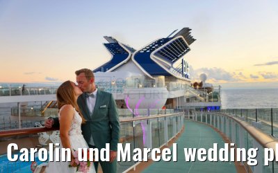 Carolin und Marcel wedding photos Celebrity Edge 