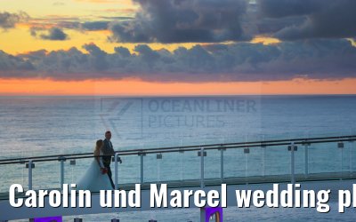Carolin und Marcel wedding photos Celebrity Edge 