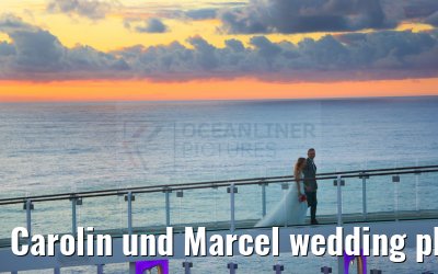 Carolin und Marcel wedding photos Celebrity Edge 