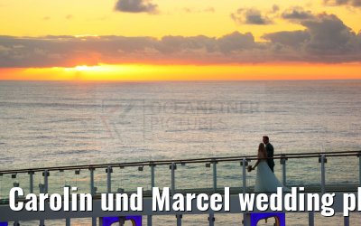 Carolin und Marcel wedding photos Celebrity Edge 
