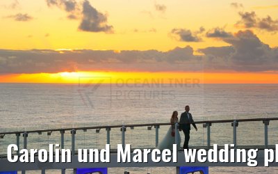 Carolin und Marcel wedding photos Celebrity Edge 