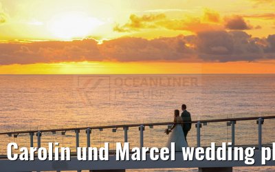 Carolin und Marcel wedding photos Celebrity Edge 