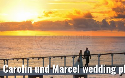 Carolin und Marcel wedding photos Celebrity Edge 
