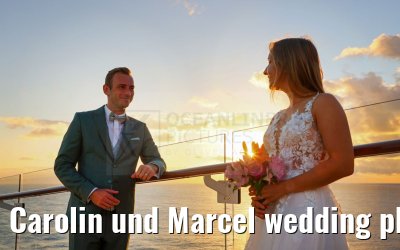 Carolin und Marcel wedding photos Celebrity Edge 