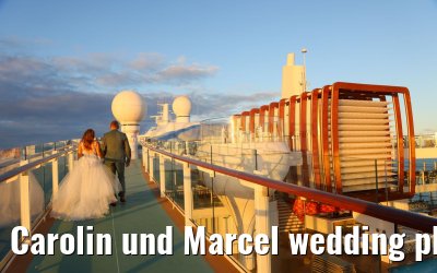 Carolin und Marcel wedding photos Celebrity Edge 