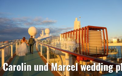 Carolin und Marcel wedding photos Celebrity Edge 
