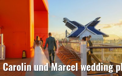 Carolin und Marcel wedding photos Celebrity Edge 