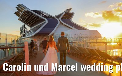 Carolin und Marcel wedding photos Celebrity Edge 