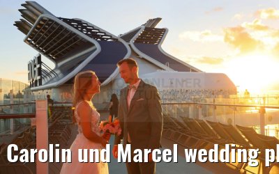 Carolin und Marcel wedding photos Celebrity Edge 