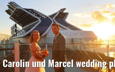 Carolin und Marcel wedding photos Celebrity Edge 