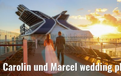 Carolin und Marcel wedding photos Celebrity Edge 