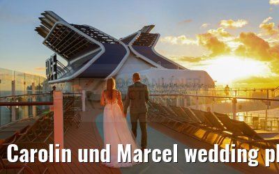 Carolin und Marcel wedding photos Celebrity Edge 