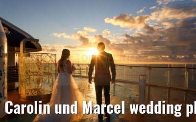 Carolin und Marcel wedding photos Celebrity Edge 