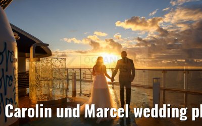 Carolin und Marcel wedding photos Celebrity Edge 