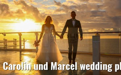 Carolin und Marcel wedding photos Celebrity Edge 