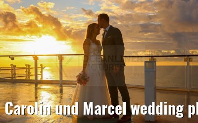Carolin und Marcel wedding photos Celebrity Edge 