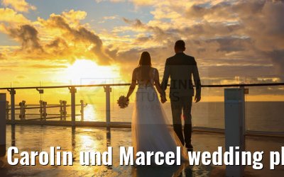 Carolin und Marcel wedding photos Celebrity Edge 
