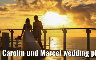 Carolin und Marcel wedding photos Celebrity Edge 